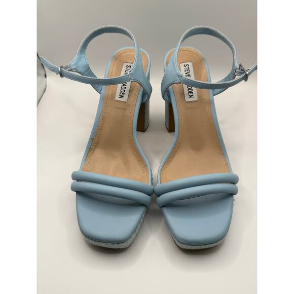 Steve Madden Light Blue Platform Heels – Size 8.5 (New) - Picture 2 of 11